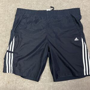 Men’s Adidas‎ Size Large Blue 3-Stripe Basketball Shorts Active Gym Training
